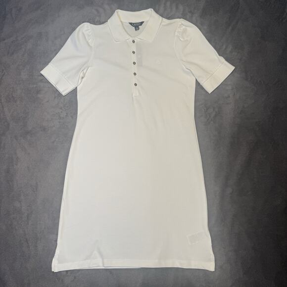 Ralph Lauren Collared Shift Dress Size M. Sporty and Stylish 100% cotton NWT. - Picture 4 of 16